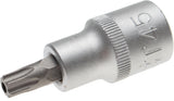 Antgalis įpresuotas į galvutę | 12,5 mm (1/2") | T-Star su skyle (Torx) T45 (4327)