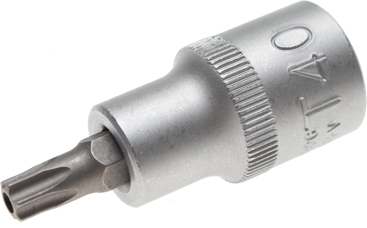 Antgalis įpresuotas į galvutę | 12,5 mm (1/2") | T-Star su skyle (Torx) T40 (4326)