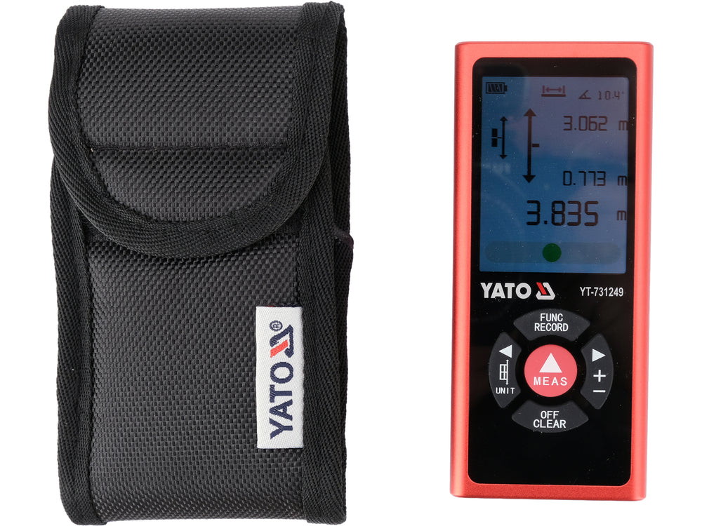DUAL-SIDED LASER DISTANCE METER | 0.05–120 M | COLOUR TFT DISPLAY | USB-C (YT-731249)