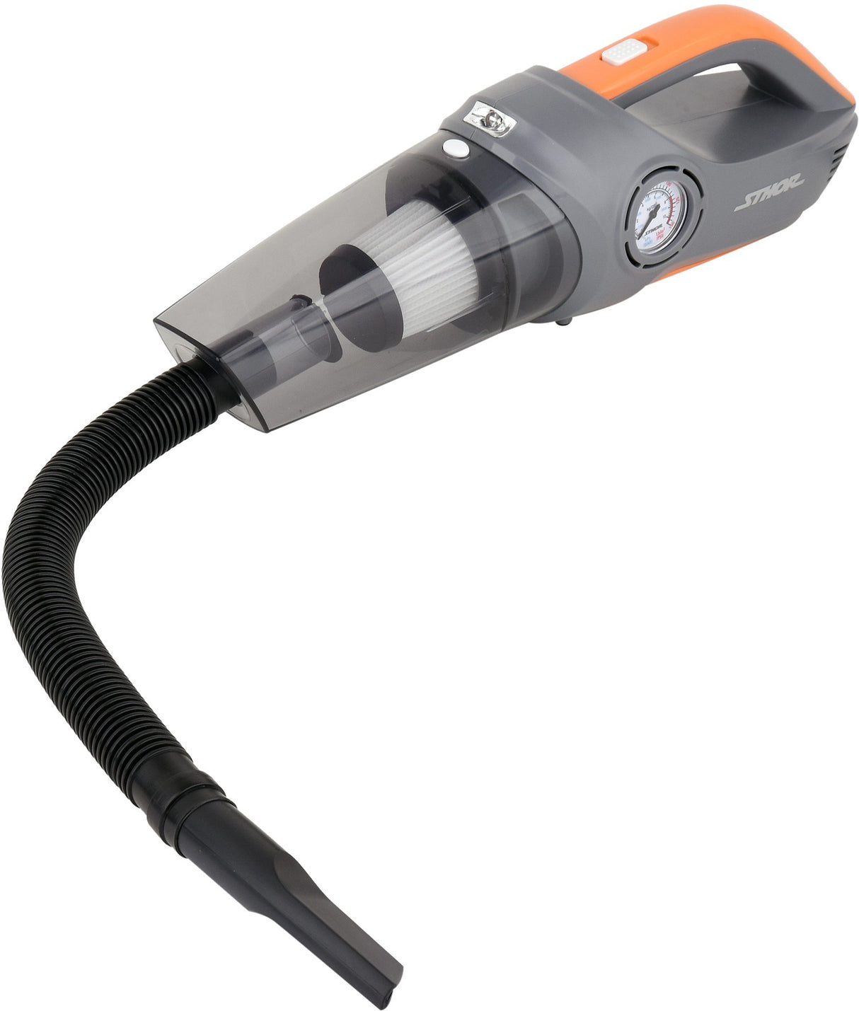 Automobilinis dulkių siurblys | su manometru ir kompresoriumi | 12V 80W (82953)