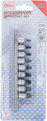 Набор бит | 6,3 mm (1/4") | TS-Star (Torx Plus) TS10 - TS50 | 9 шт.