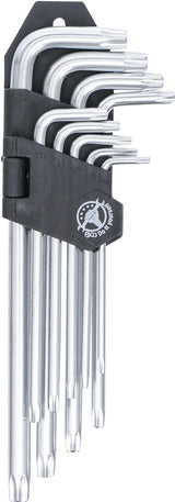 L tipo raktų rinkinys | ilgi | T-Star (Torx) T10-T50 | 9 vnt. (816)