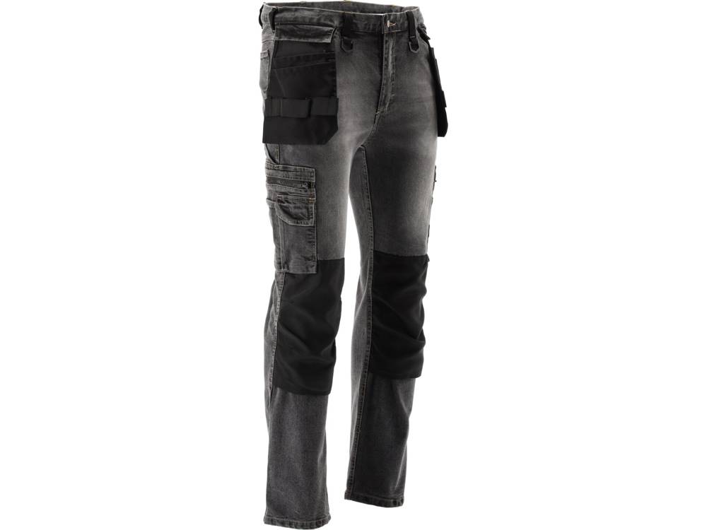 Darbinės kelnės | elastiniai džinsai | pilki | L/XL dydis (YT-79063)