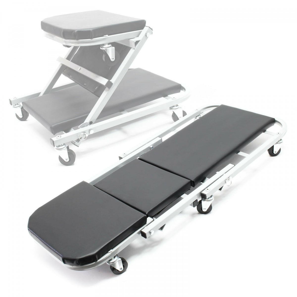FOLDABLE CREEPER / SEAT | 6.3 CM CASTERS | 40" (SC40-2)