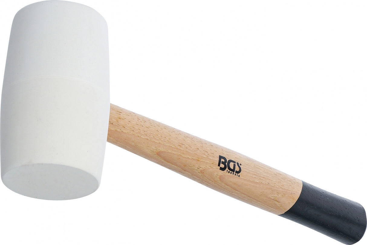 Guminis plaktukas | Hickory rankena | balta galvutė | Ø 64 mm | 750 g (70140)