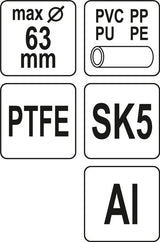 Труборез | PTFE | 0-63 mm