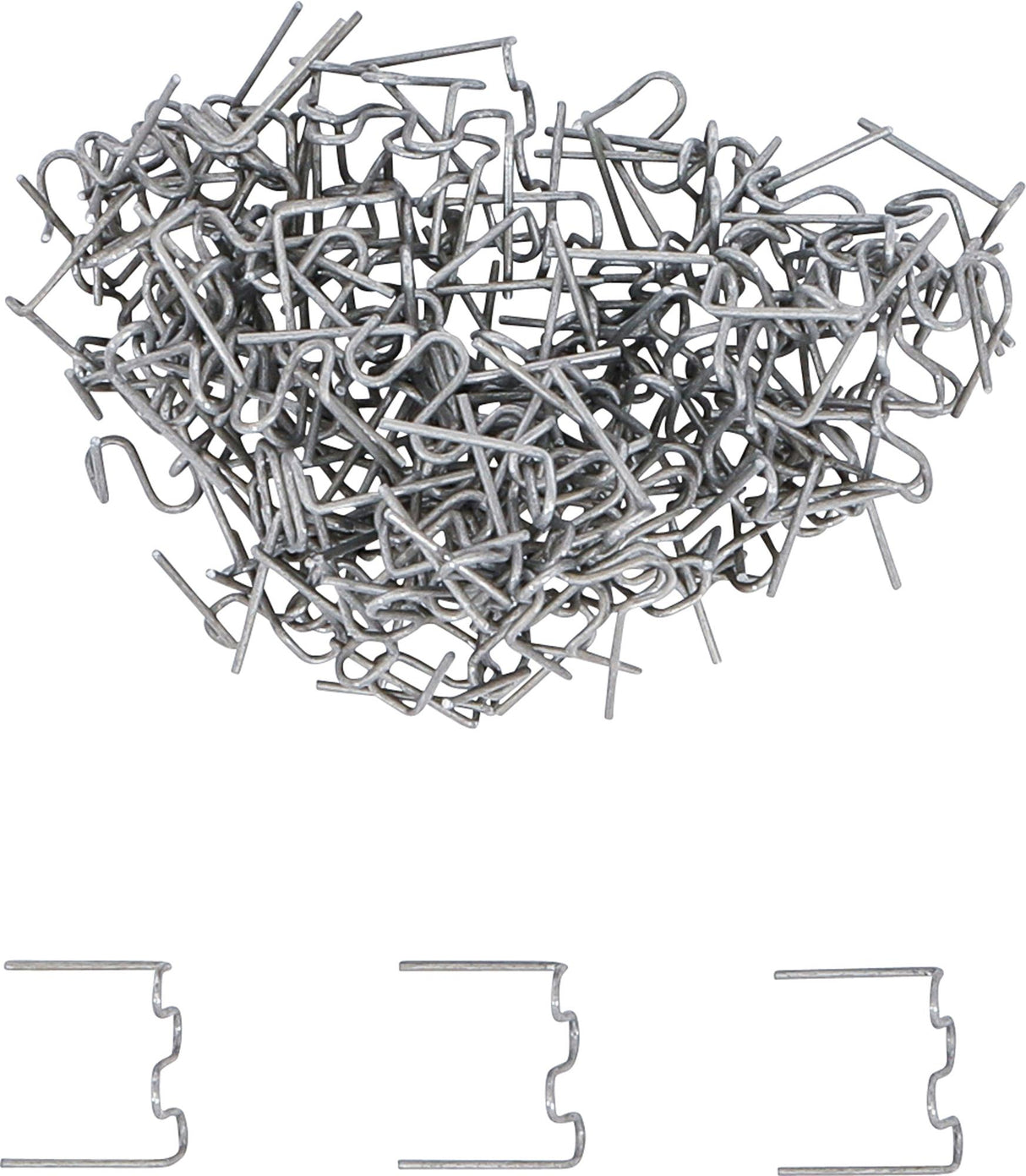 Remonto segtukų rinkinys | Bangos forma | 0,8 mm | 100 vnt. (73353B)