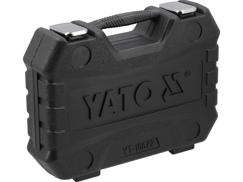IMPACT SOCKET AND BIT SET E6-E24 / T30-T70 / M8-M18 | 1/2" | 25 PCS (YT-10572)