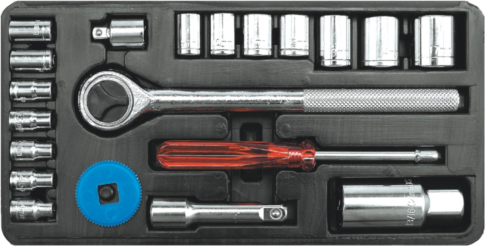 Набор инструментов | 6.3 mm (1/4") + 10 mm (3/8") | 21 шт.