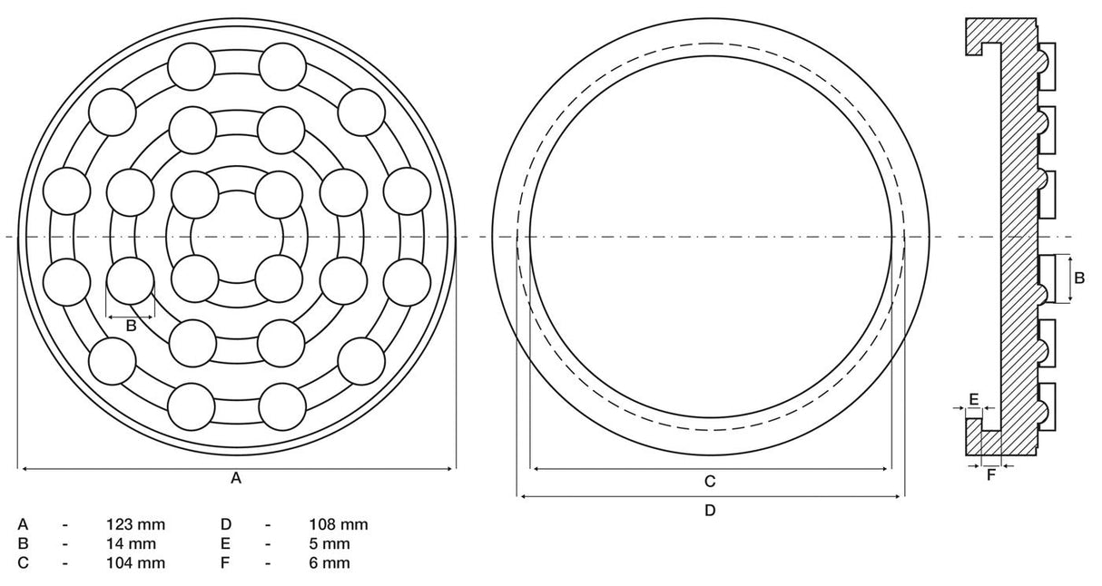 Резиновая подушка | для автоподъёмников | Ø 123 mm