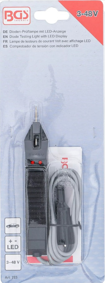 Диодный тестер | с LED экраном | 3 - 48 V