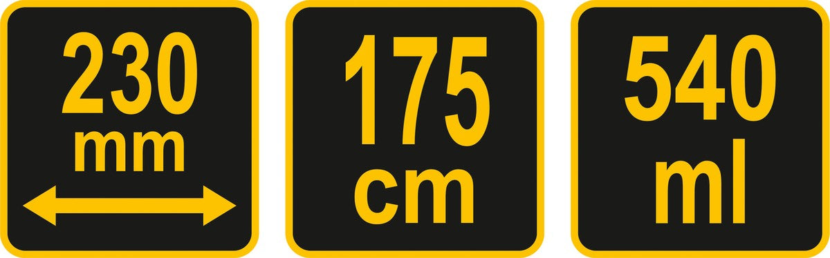 Dažų volelis su dažų talpykla ilgoje plastikinėje rankenoje | 0,54 l (09397)