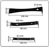 TYRE LEVER SET | NARROW | STEEL | 3 PCS. (SK47060)