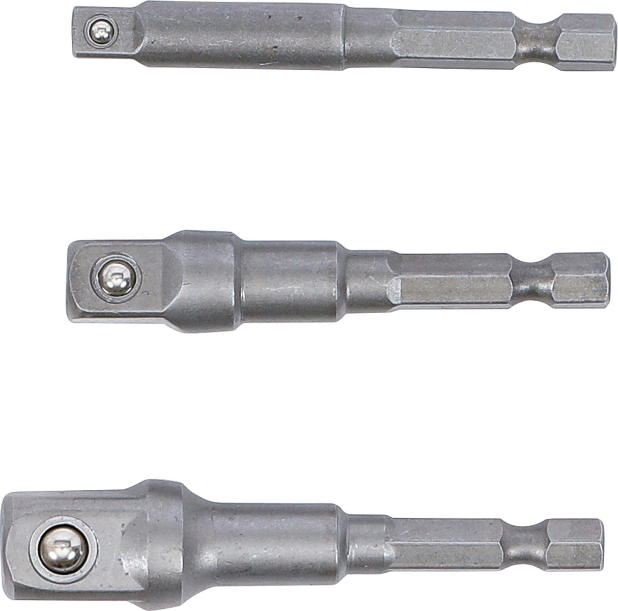 Adapterių komplektas | 6.3 mm (1/4") antgalis | 6.3 mm (1/4") / 10 mm (3/8") / 12,5 mm (1/2") | 3 vnt. (9685)