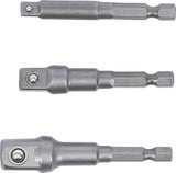 Adapterių komplektas | 6.3 mm (1/4") antgalis | 6.3 mm (1/4") / 10 mm (3/8") / 12,5 mm (1/2") | 3 vnt. (9685)