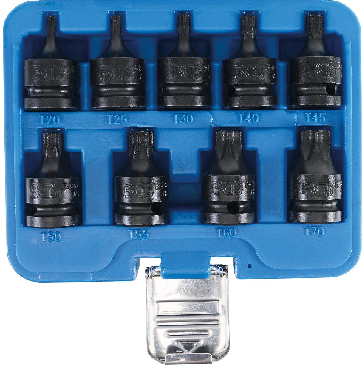 Набор ударных бит | 12,5 mm (1/2") | T-Star (Torx) T20 - T70 | 9 шт.