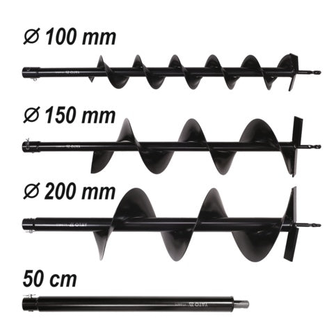 PETROL SOIL AUGER + 3 BITS + EXTENSION (YT-84660)