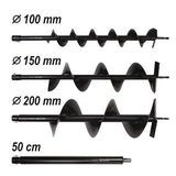 PETROL SOIL AUGER + 3 BITS + EXTENSION (YT-84660)