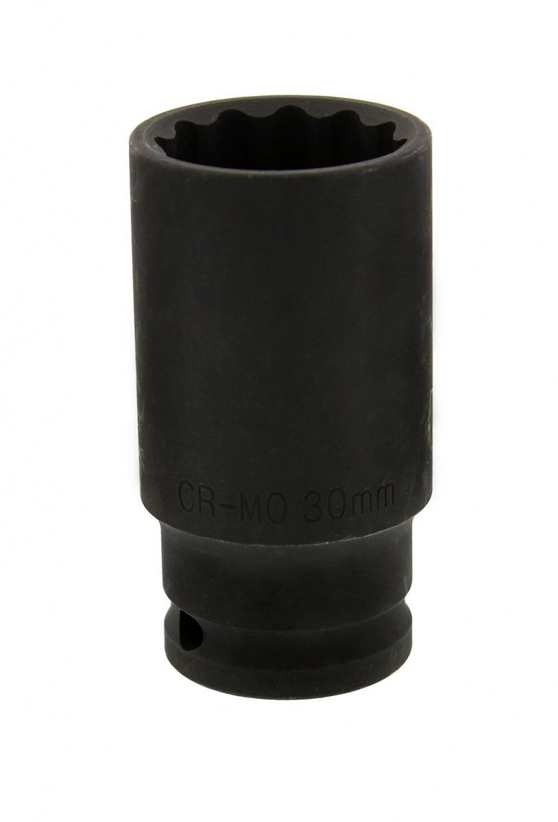Galvutė ilga smūginė plonasienė 12 kampų | 12,5 mm (1/2") | 30 mm (KR121030)