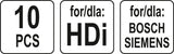Съёмник HDI форсунок | 8 шт.