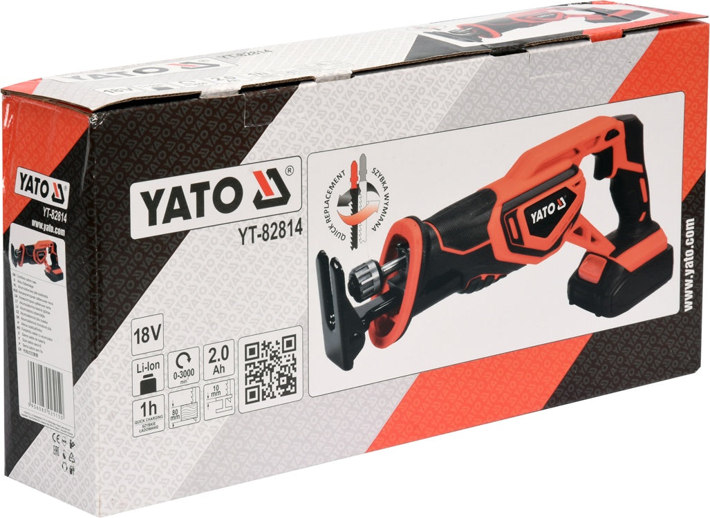 RECIPROCATING SAW 18V - 2AH (YT-82814)
