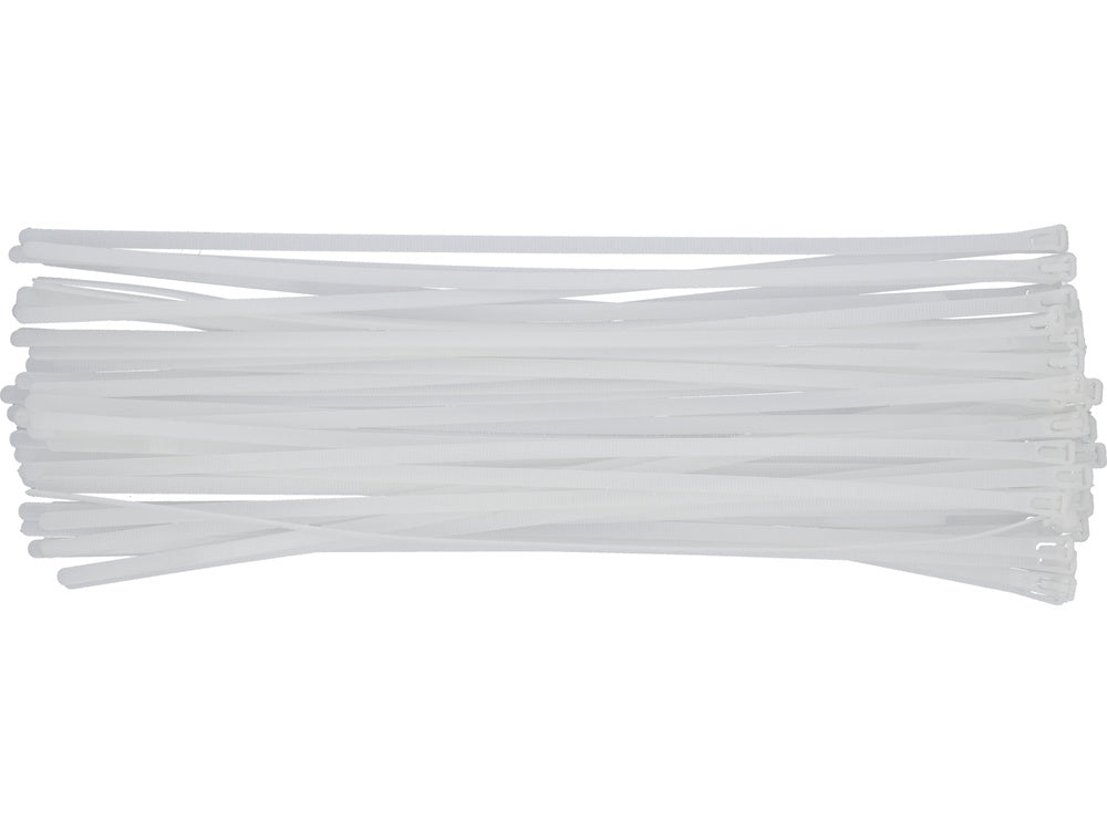 Стяжки нейлоновые белые | 7,6X450 mm | 50 шт.