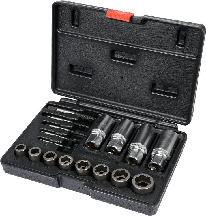 Sraigtinių galvučių ir smeigių išsukėjų rinkinys | 17 vnt. (YT-06033)