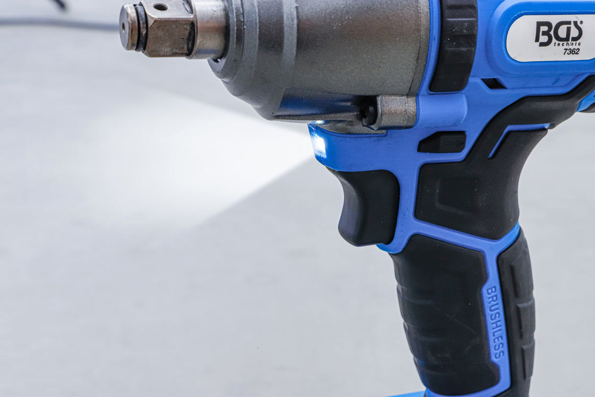 CORDLESS IMPACT WRENCH SET | BRUSHLESS | 400 NM | 18 V | WITH RECHARGEABLE BATTERY AND QUICK CHARGER (7392)