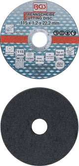 Pjovimo diskai iš nerūdijančiam plienui | Ø 115 x 1,0 x 22,2 mm | 5 vnt. (3935)