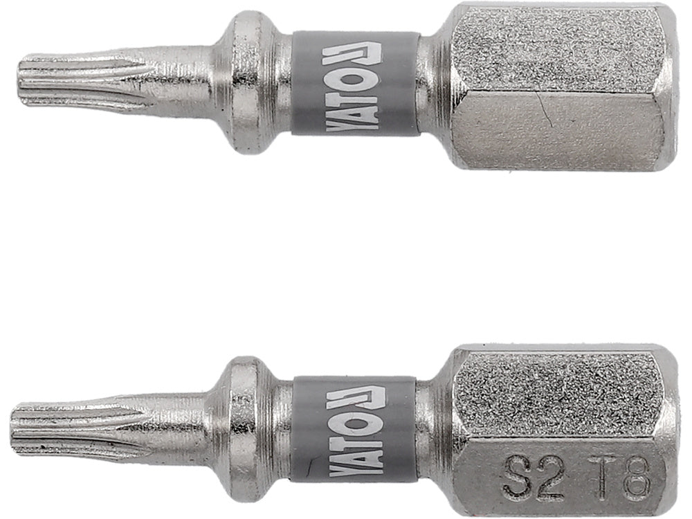 Antgaliai | 6,3 mm (1/4") | S2 Ni | T-Star (Torx) T8 | 2 vnt. (YT-78010)