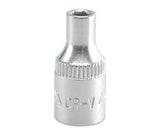 SOCKET  4MM 1/4" 6PT CV REGULAR (YT-1401)