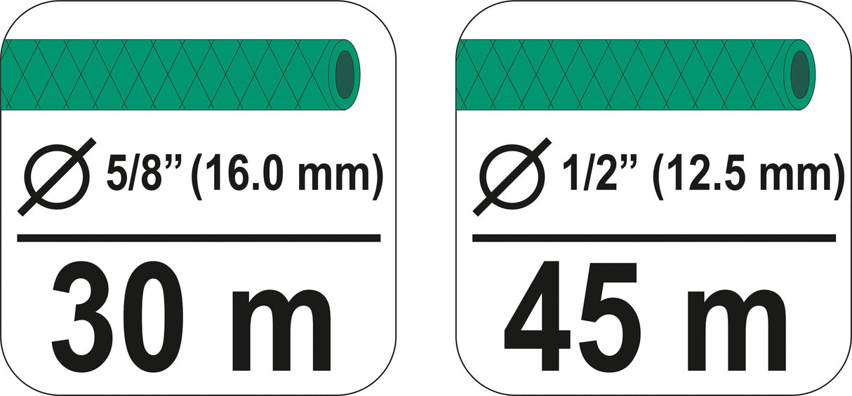 Būgnas laistymo žarnai ant ratukų | 45 m (89335)
