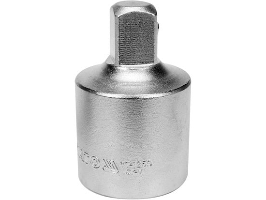 Adapteris galvutėms | vidinis kvadratas 12,5 mm (1/2") - išorinis kvadratas 10 mm (3/8") (YT-1255)