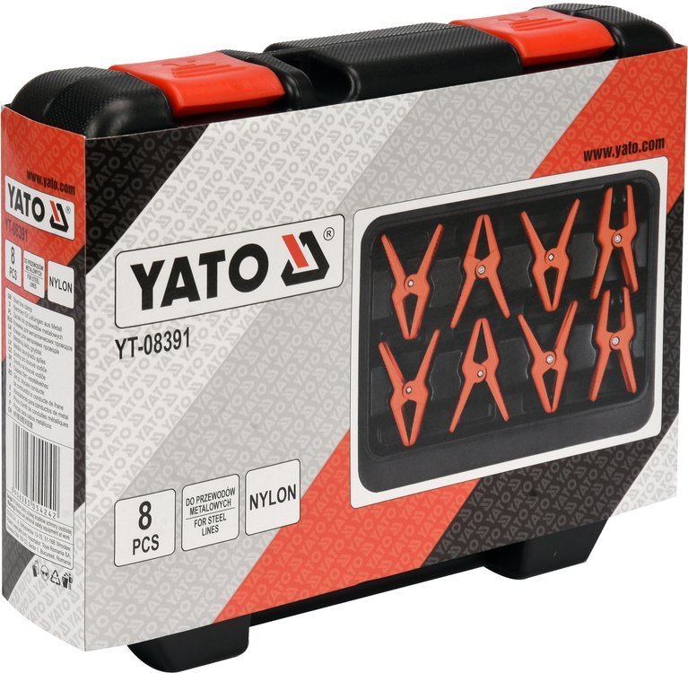 Žarnų blokavimo rinkinys | metaliniams vamzdeliams | 8 vnt. (YT-08391)