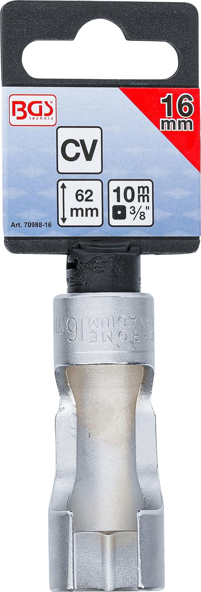 Специальная головка с вырезом | 10 mm (3/8") | 16 mm