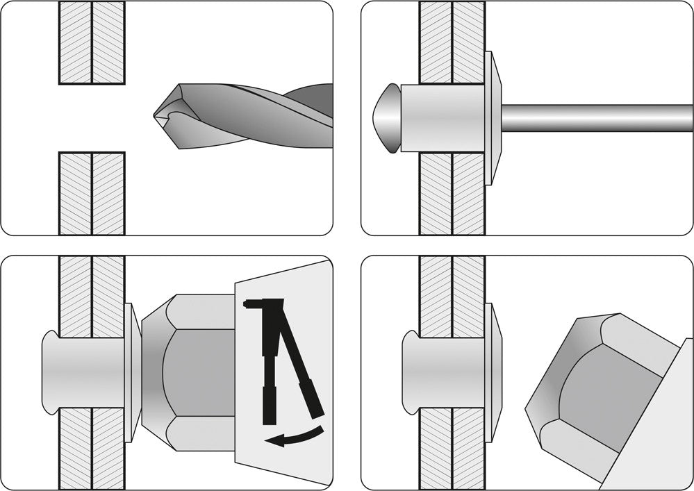 Kniediklis vartoma galvute | 2,8 mm - 4,8 mm (70100)