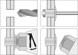 Kniediklis vartoma galvute | 2,8 mm - 4,8 mm (70100)