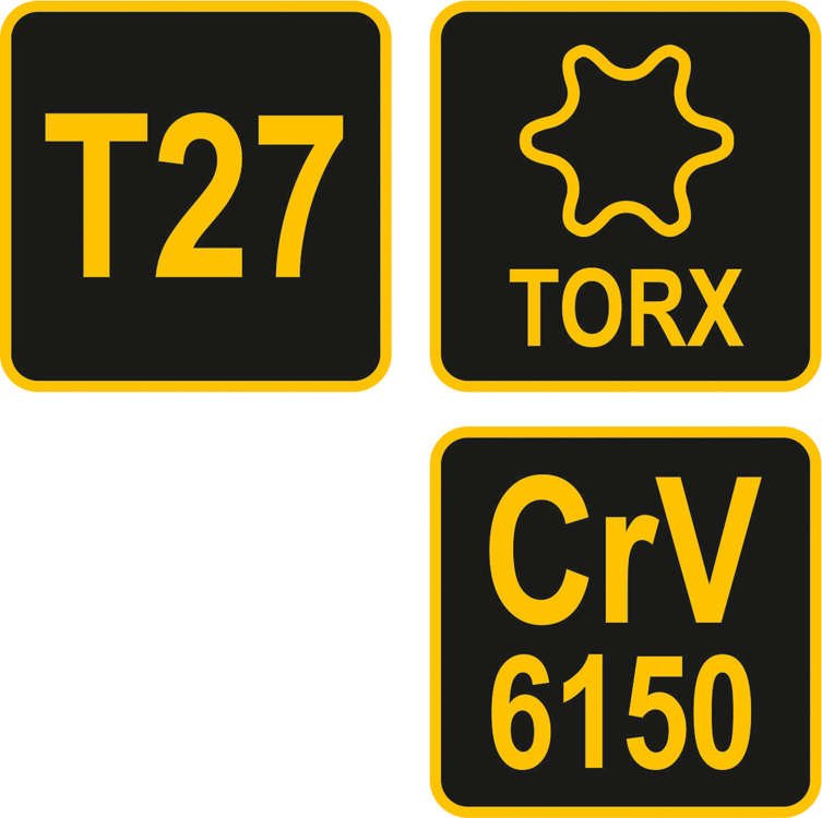 L tipo atsuktuvas su rankena | T-Star (Torx) | T27 (56634)