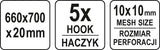 WALL MOUNTED HOOK PANEL (YT-08936)