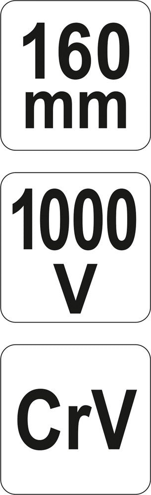 Replės aukštos įtampos laidams 160mm, VDE 1000V (YT-21160)