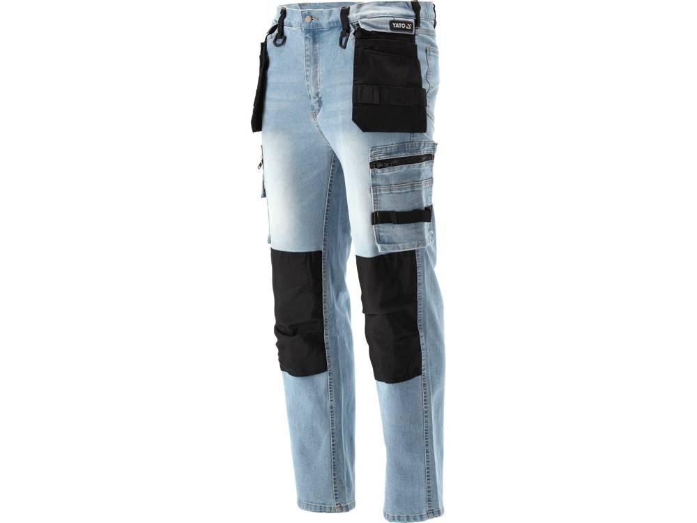 STRETCH JEANS TROUSERS LIGHT BLUE S. L/XL (YT-79073)