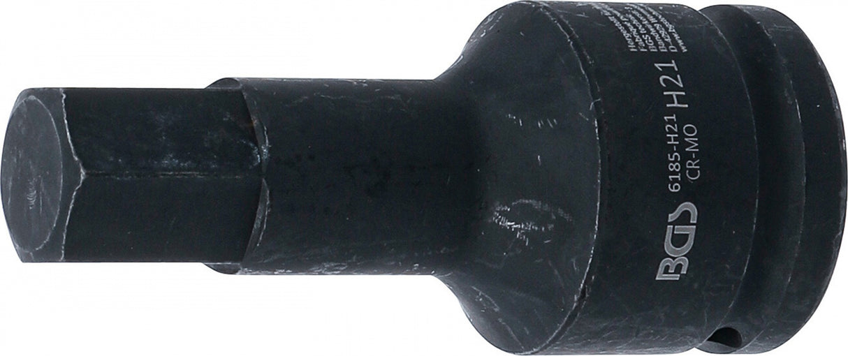 Smūginis antgalis | ilgis 100 mm | 20 mm (3/4") | Hex šešiakampis 21 mm (6185-H21)