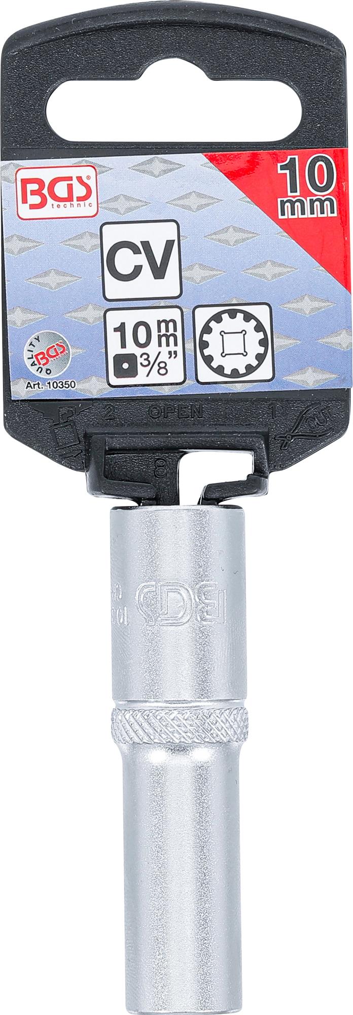 Galvutė daugiafunkcinė ilga 3/8", 10 mm (10350)
