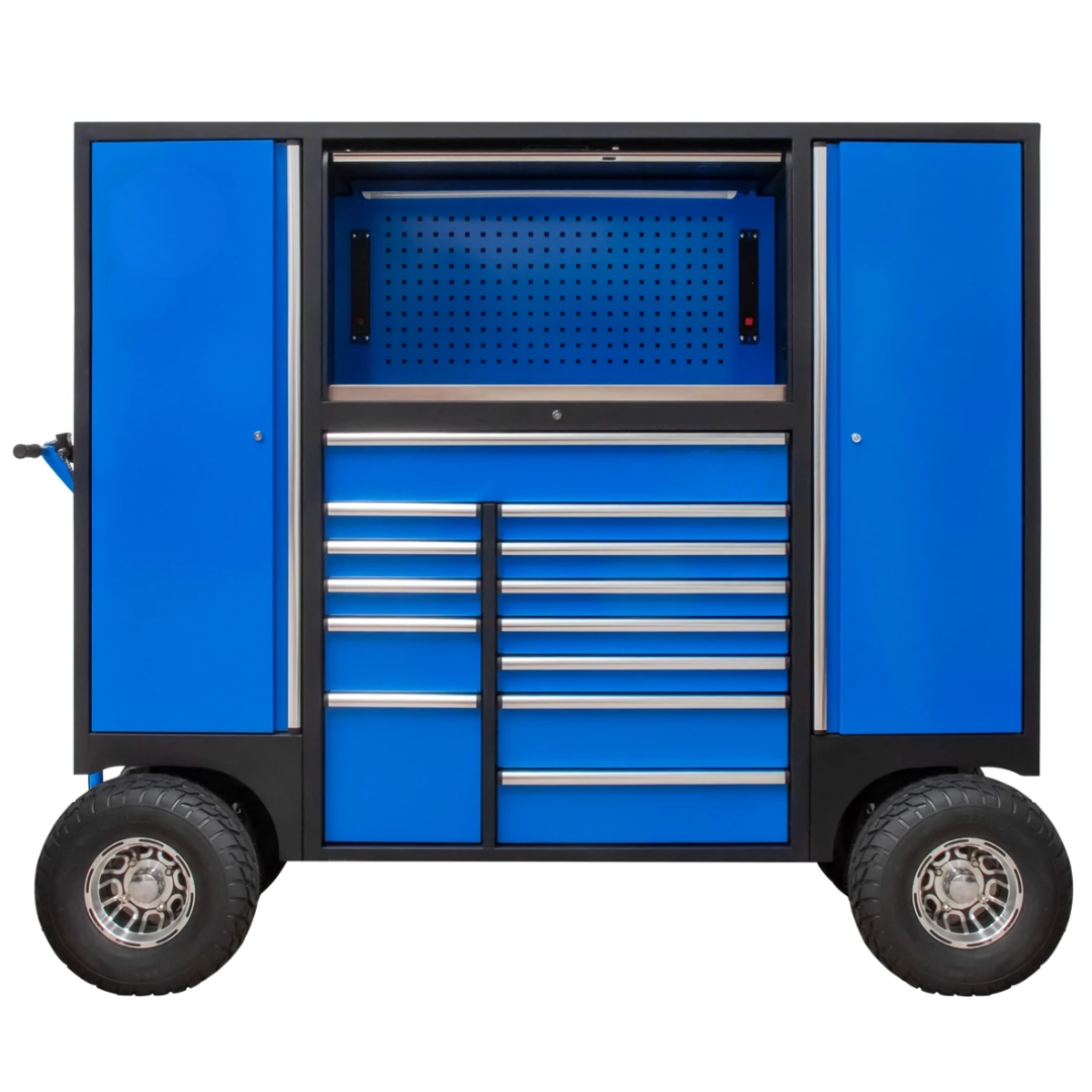 TOOL CABINET ON WHEELS | 13 DRAWERS | MOBILE EQUIPMENT ON WHEELS | BLUE (419900B)