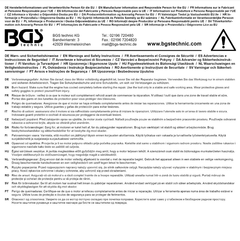 Sriegiklis M4 x 0.7 x 100 mm iš rinkinio BGS 8698 (8698-4)