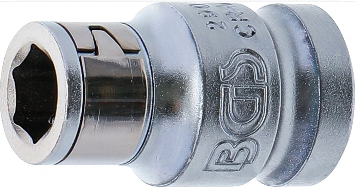Адаптер с фиксирующим шариком | 12,5 mm (1/2") - внутренний шестигранник 10 mm (3/8")