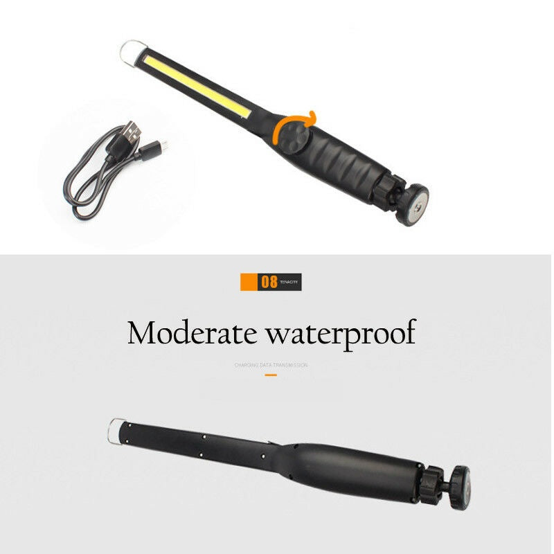 COB-LED darbo lempa | itin plokščio tipo | daug padėčių | USB + 220V maitinimo blokelis (CSW580)