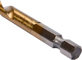 Grąžtas metalui su Hex 6.3 mm (1/4") galu HSS-TiN | 7.0 mm (YT-44766)