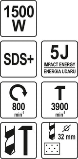 Перфоратор | SDS PLUS | 1500W