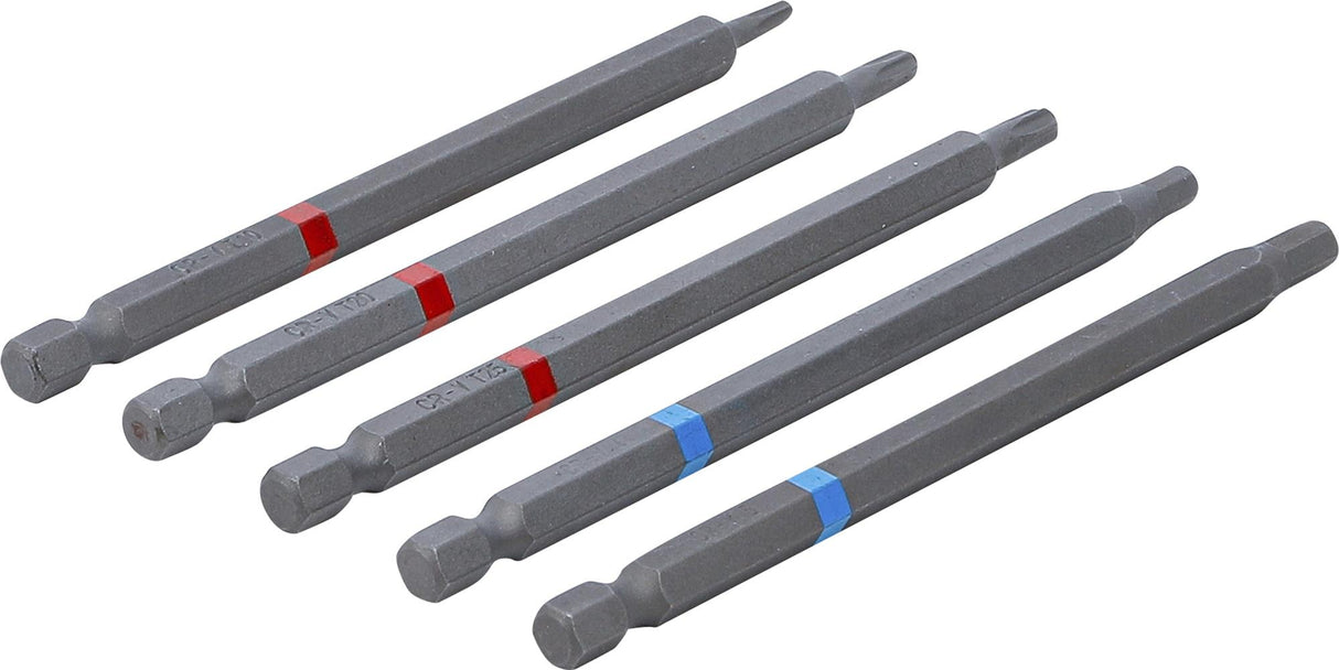 Набор бит | 6,3 mm (1/4") | шестигранник, Torx | 110 mm | 5 шт.